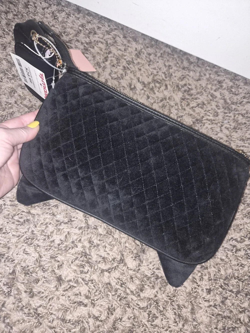 NWT Juicy Couture Black Bow Clutch